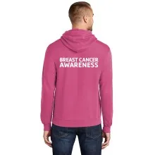 Adult Hooded Sweat Shirt- - Breast Cancer Awareness w/ Y Logo Selection  
